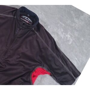 Sun Mountain Rain Shirt Mens Large Black Rainflex LT 1/2 Zip Waterproof Golf